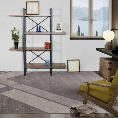56.69" H x 47.24" W Metal Etagere Bookcase | Wayfair North America
