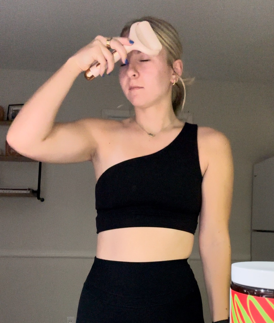 The best addition to your mornings - ice roller 🧊 + one on sale for prime day!