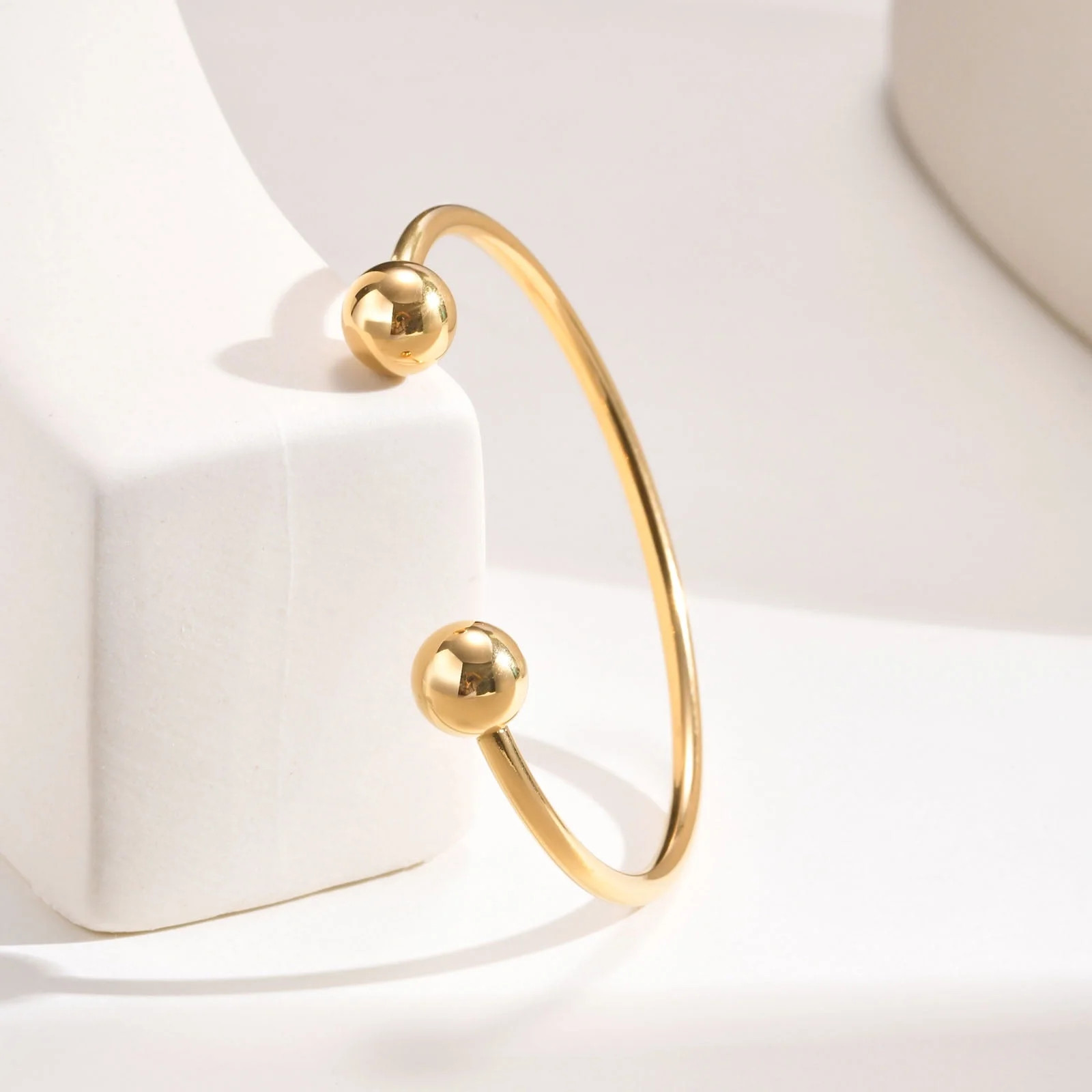 Open Bangle Bracelet for Women, Stainless Steel Non Tarnish Jewelry Gift for Girlfriend, Wife, Mo... | Walmart (US)