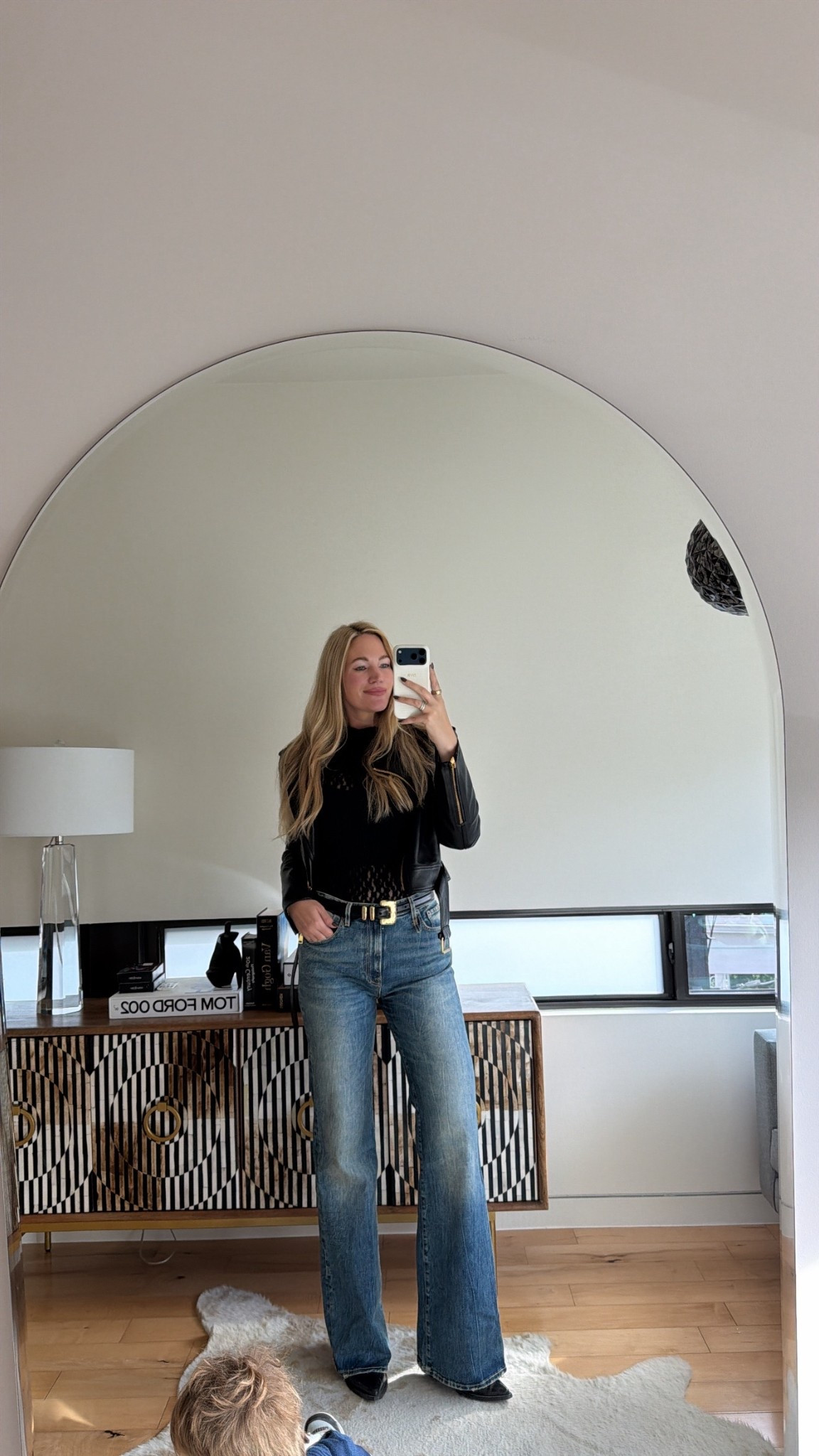 The minute it gets a little cool out 🖤

Leather denim r13 jeans lace top Chelsea boots casual style fall style leather jacket 

#LTKTall #LTKStyleTip #LTKSaleAlert