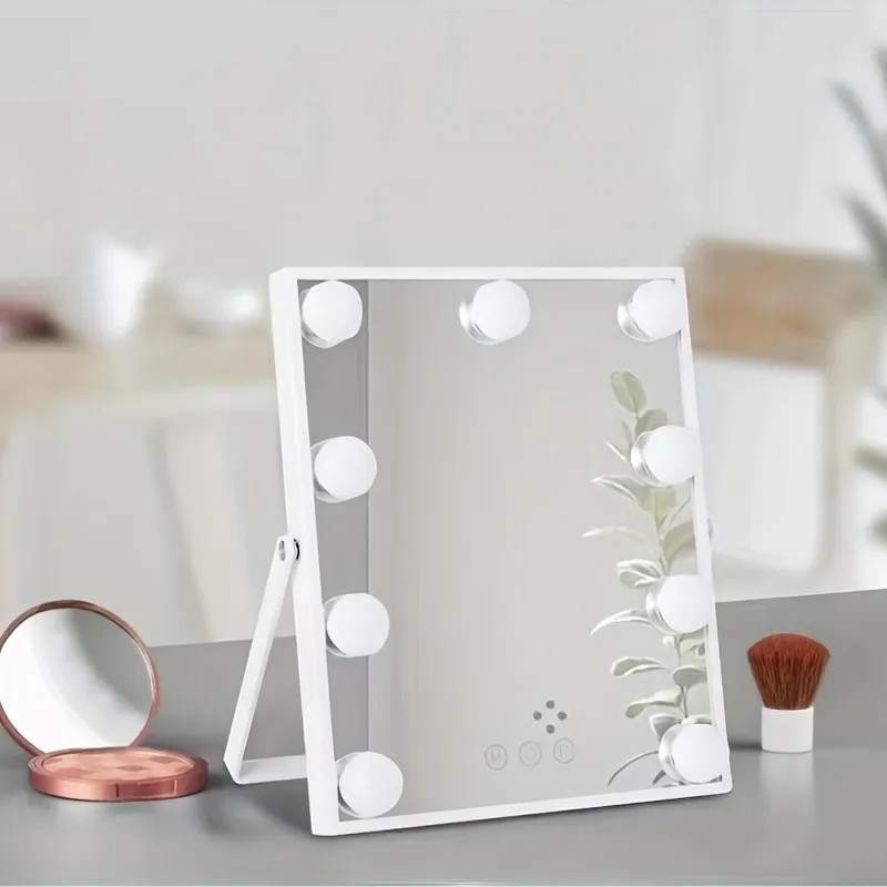 Hollywood Makeup Mirror With Lights, Hollywood Light Up Vanity Mirror For Desk, Lighted Personal ... | Temu Affiliate Program