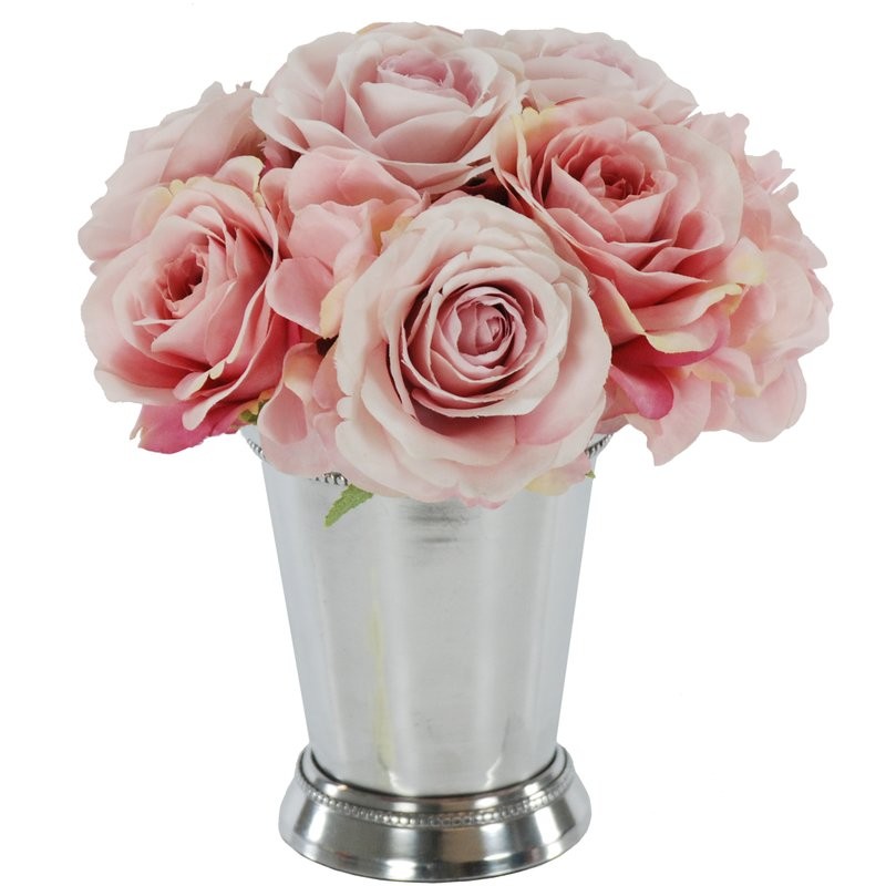 Bouquet Rose Floral Arrangement in Vase | Wayfair North America