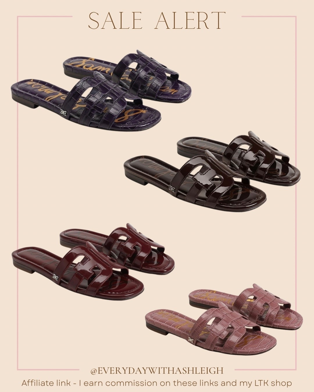 Sam Edelman Bay Slide Sandal on sale! These cute sandals are on sale for $56.99. They are normally $95! Plus during their Black Friday sale take an extra 35% off with code CYBER35 making them $37.04. 

#LTKFindsUnder50 #LTKSaleAlert #LTKCyberWeek