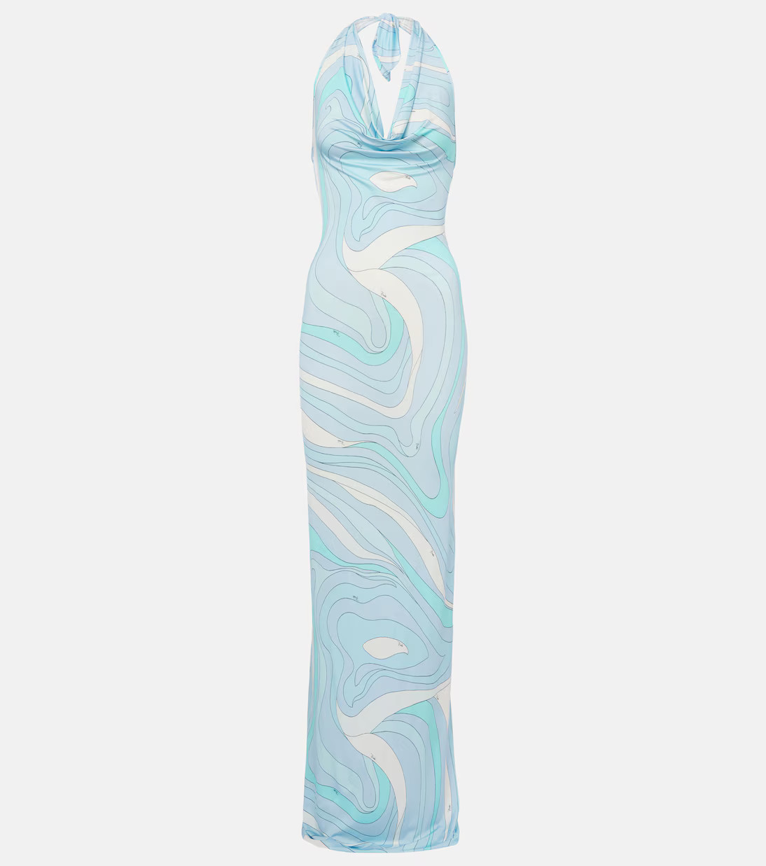 Marmo halterneck satin jersey maxi dress | Mytheresa (INTL)
