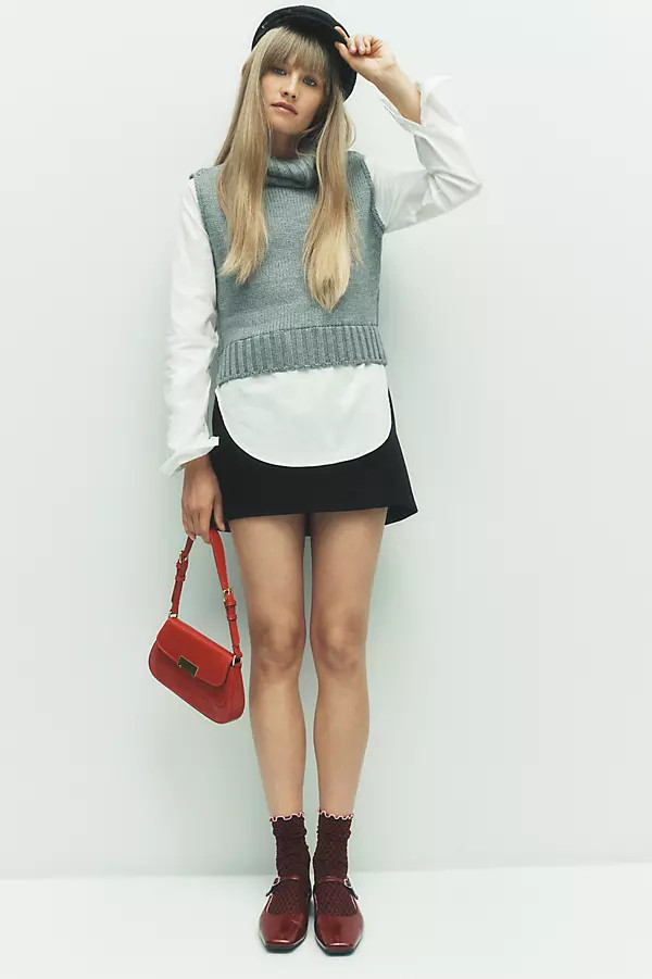 Pilcro Twofer Turtleneck Sweater | Anthropologie (US)