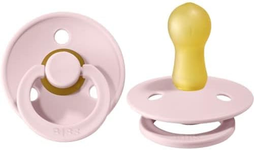 BIBS Pacifiers | Natural Rubber Baby Pacifier | Set of 2 BPA-Free Soothers | Made in Denmark | Bloss | Amazon (US)