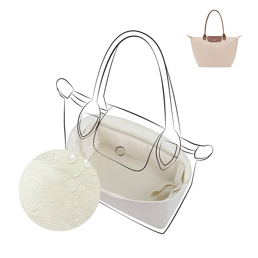 DGAZ Lightweight Purse Organizer Insert for Longchamp-Le Pliage Original Series Bag,silk and Dupo... | Amazon (US)