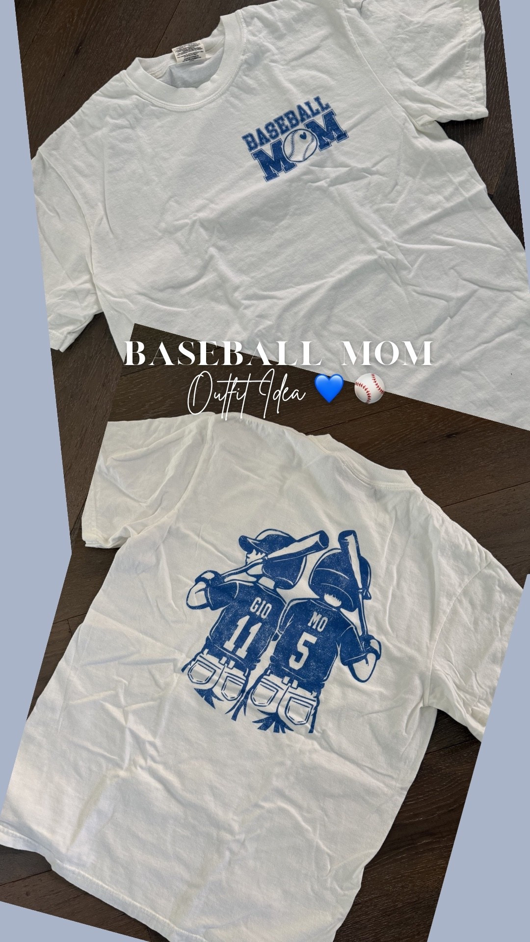 Definitely their number one fan ☝🏻❤️⚾️
I just had this tshirt made and I’m obsessed 😍 Has both their names and numbers. You can pick how many kids and different stances. I’m in a medium. My hat is Rad River Co and had their numbers on the back! 

Baseball Mom, mom outfit, mom style, comfy mom outfits, sports mom, what i wore to baseball, personalized baseball mom Tshirt, Free People, Etsy, New Balance 

#LTKootd #LTKdayinmylife #LTKmomlife