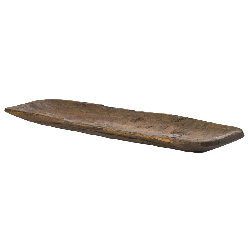 Bellamira Wood Oval Rustic Decorative Bowl | Wayfair North America