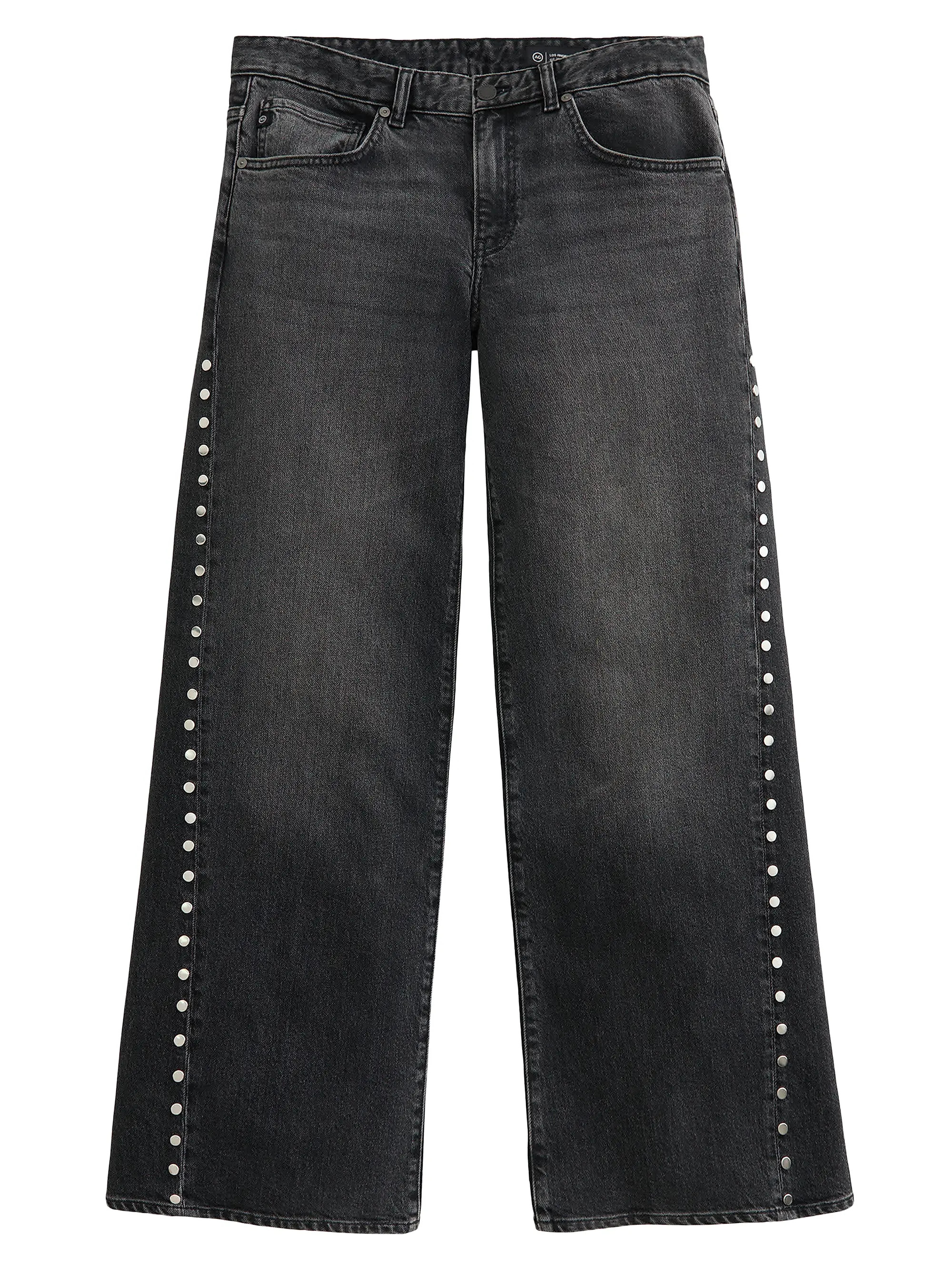 Adria Studded Wide-Leg Jeans | Saks Fifth Avenue