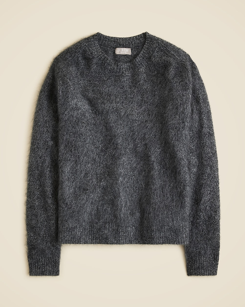 Brushed cashmere marled relaxed crewneck sweater | J. Crew US