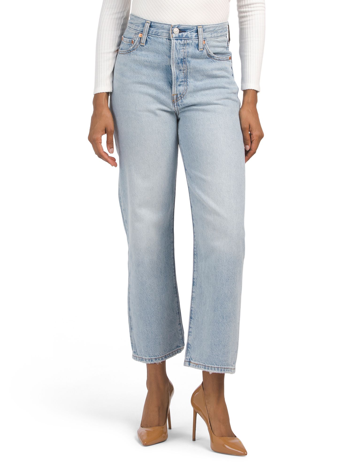 Ribcage Straight Ankle Middle Road Jeans | Juniors | Marshalls | Marshalls