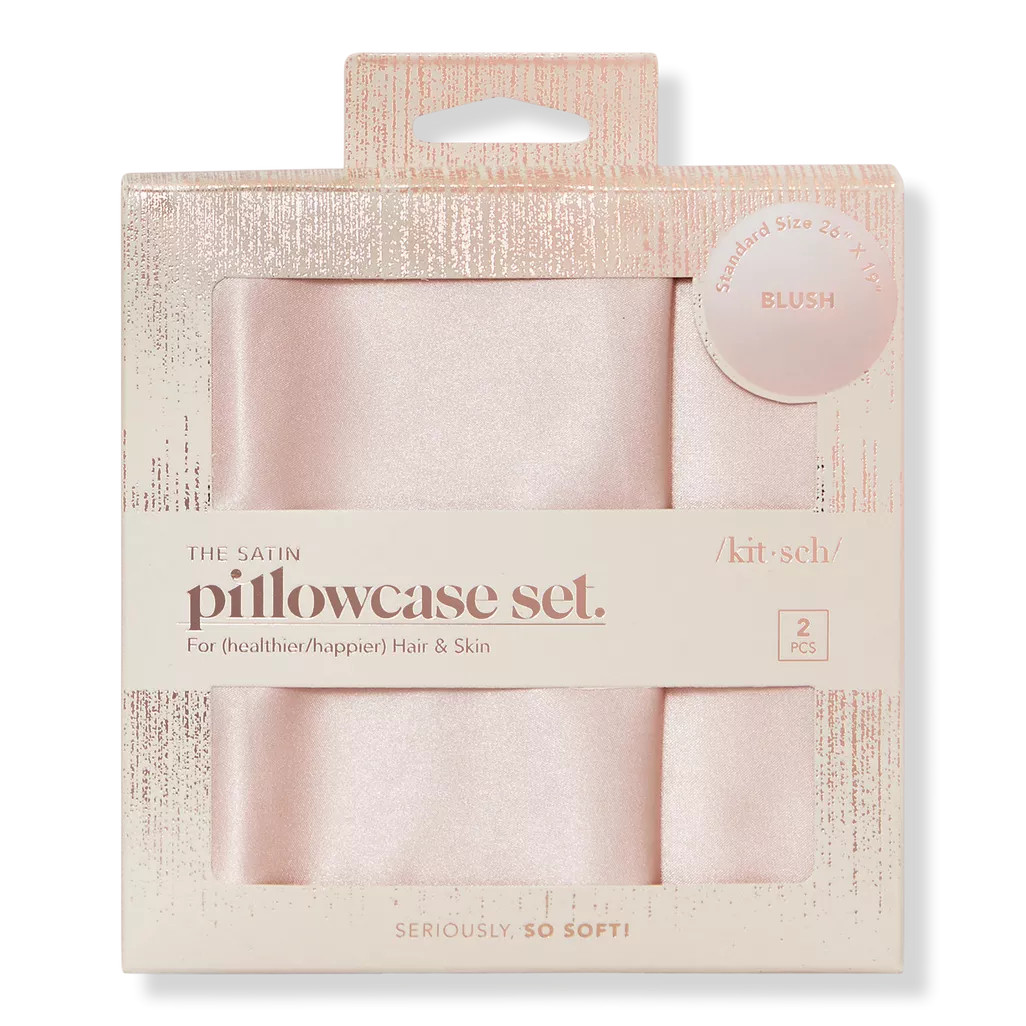 The Satin Pillowcase Set -Blush | Ulta