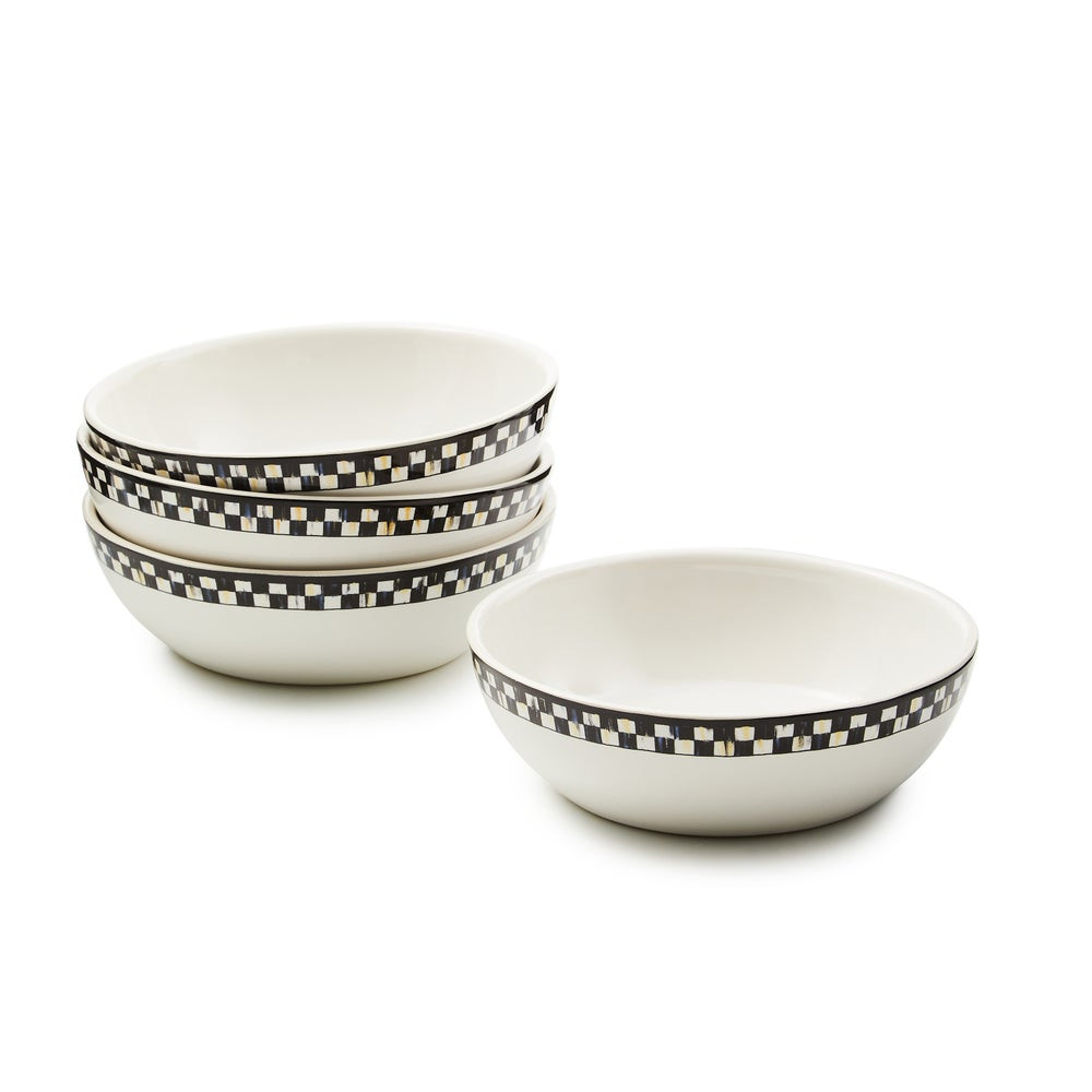 Courtly Check Everyday Bowls, Set of 4 | MacKenzie-Childs
