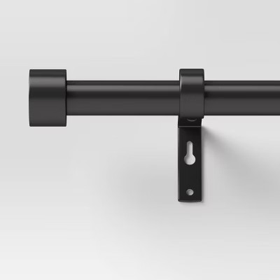 36"-66" Dauntless Curtain Rod Black - Project 62™ | Target