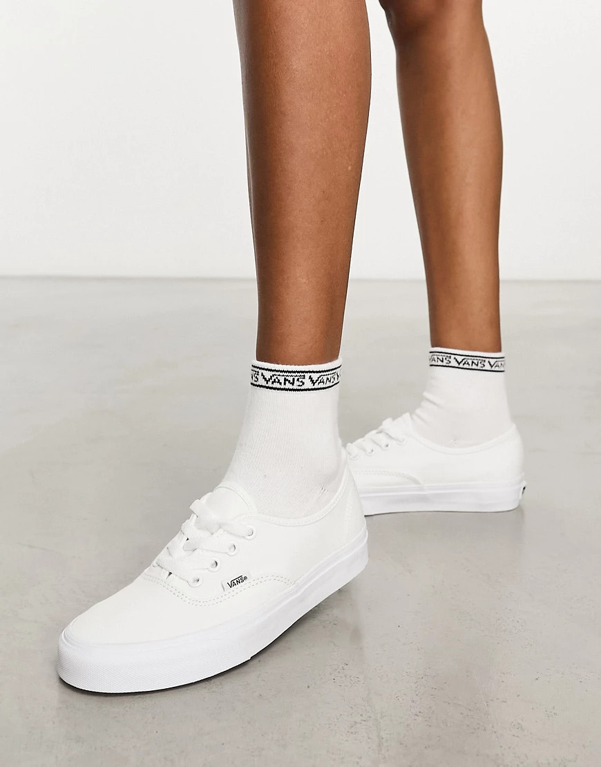 Vans Authentic trainers in white | ASOS (Global)