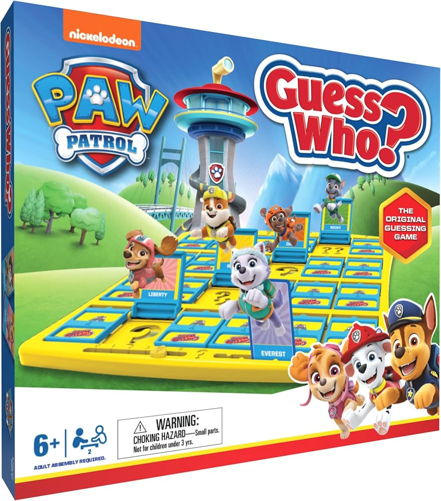 Guess Who? PAW Patrol Board Game, Featuring Chase, Rocky, Skye, and More, Officially Licensed Nic... | Amazon (US)