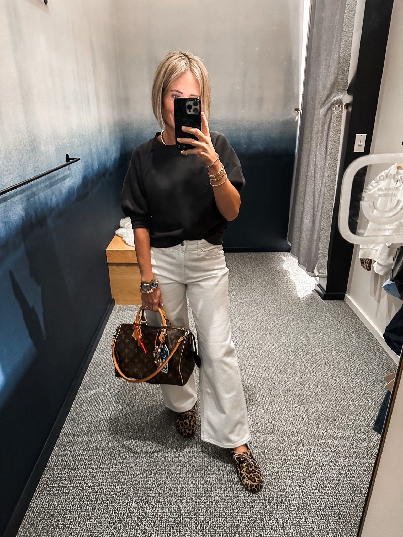 Easy Spring outfit!
short sleeve sweatshirt-in my true size xs
white denim - i always do my bigger size 
leopard shoes- could do smaller size if you have a narrow foot. I did my bigger size 

#LTKOver40 #LTKootd #LTKPetite