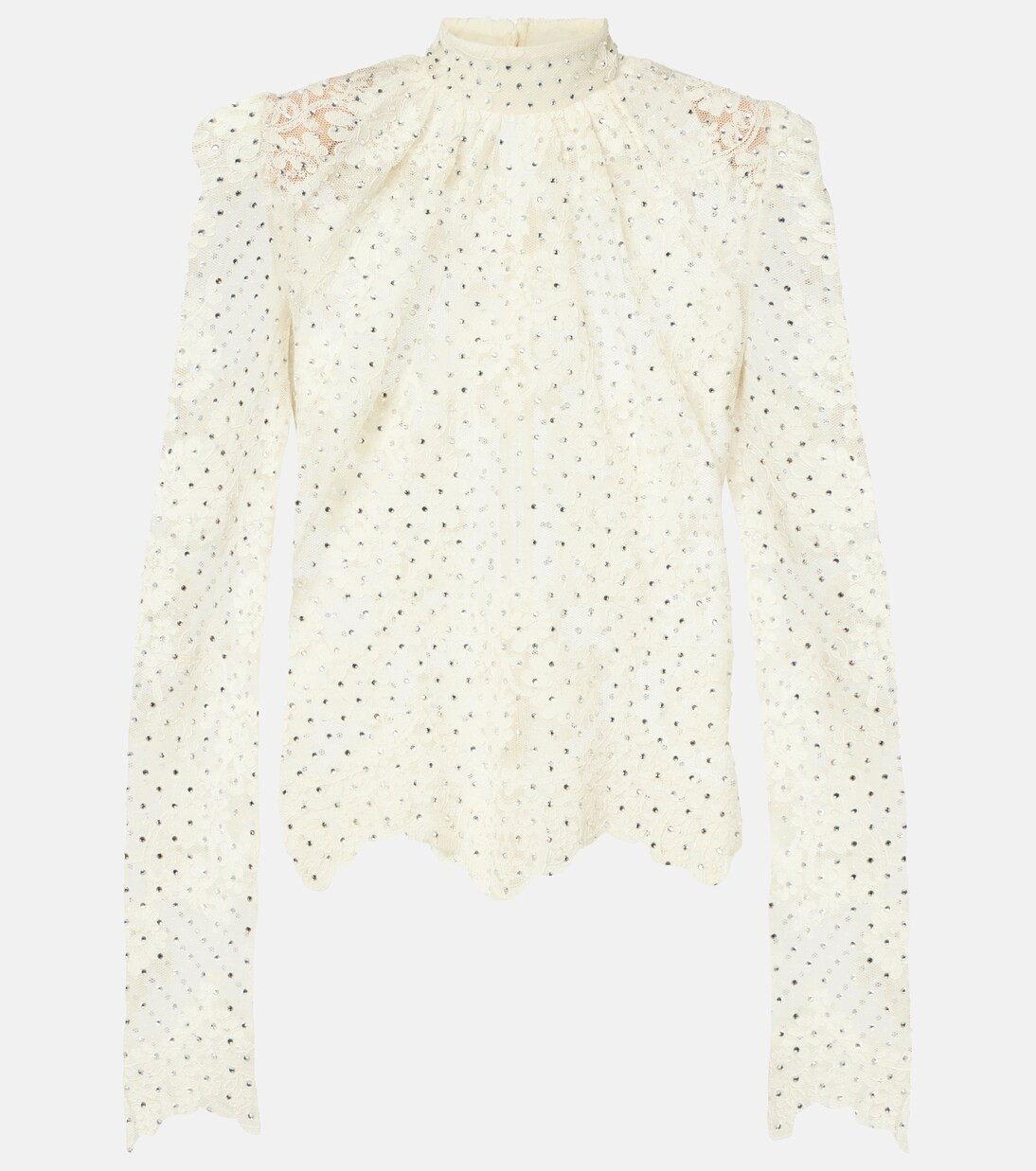 Polka-dot lace blouse | Mytheresa (UK)
