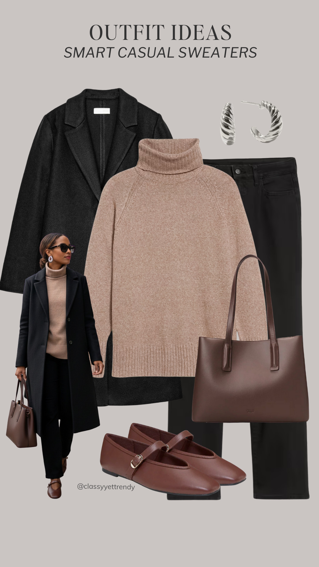 6 Smart Casual Sweater Outfits: Mix and Match Elevated Outfits ✔️ Use these outfit formulas to look polished and put together everyday. 

how to style, outfit ideas, elevated outfit, wardrobe essentials #wintertospring #stylingtips #smartcasual #smartcasualstyle #streetstyle  

 