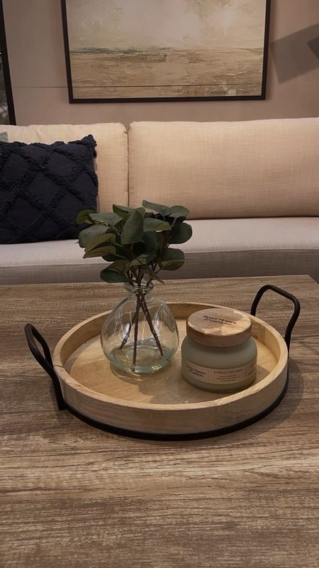 Love this serving tray and it is so pretty styled with this best selling plant & candle 🤩 

#LTKVideo #LTKStyleTip #LTKHome