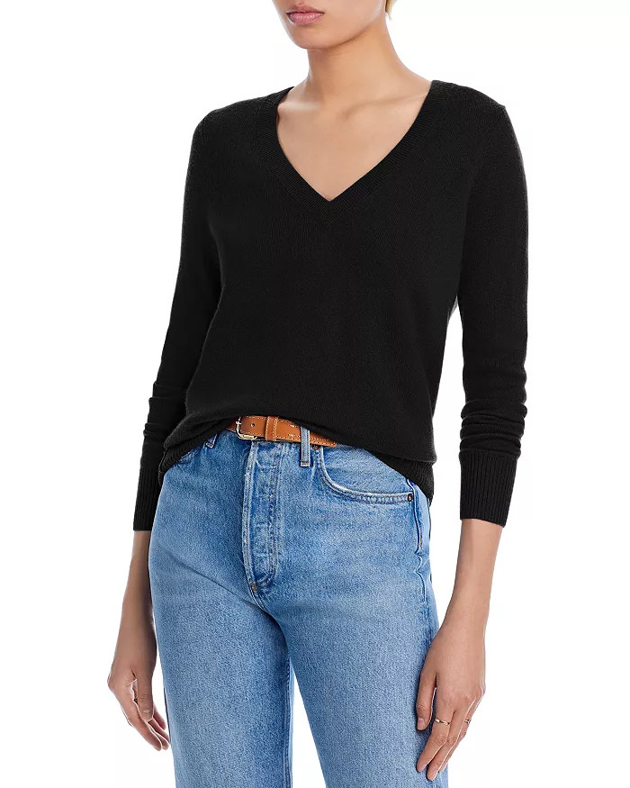 V-Neck Cashmere Sweater - 100% Exclusive | Bloomingdale's (US)