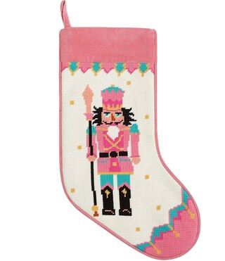 Peking Handicraft Nutcrackers Embroidered Needlepoint Holiday Stocking | Dillard's | Dillard's