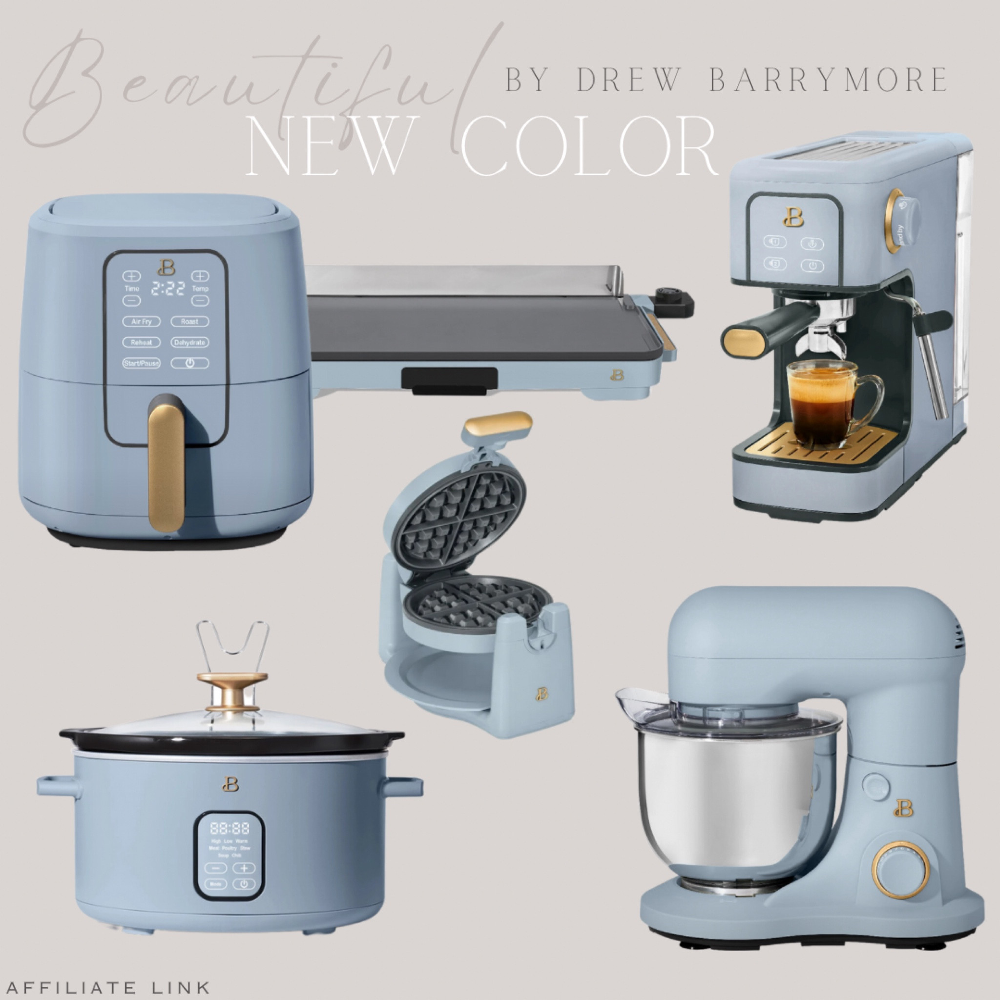 Look at this new color option! It’s so pretty!! 💙


Small Kitchen appliances, home decor, kitchen decor, waffle maker, coffee maker, toaster, slow cooker, electric griddle, espresso maker, beautiful by Drew Barrymore 


#walmart 

#LTKHome