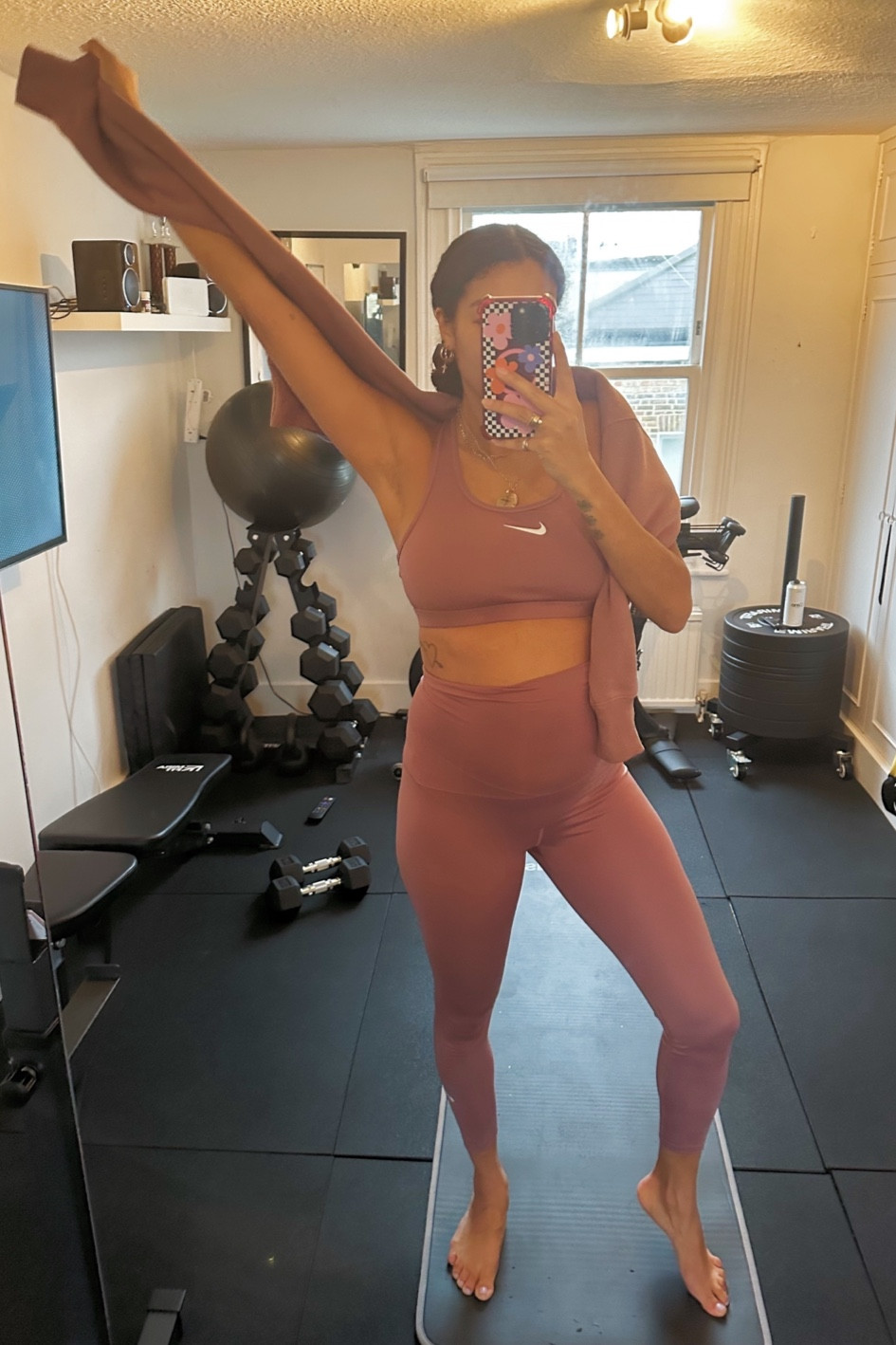 Cutest maternity work out set 🏋🏾‍♀️ 

#LTKfindsunder100 #LTKfitness #LTKbump