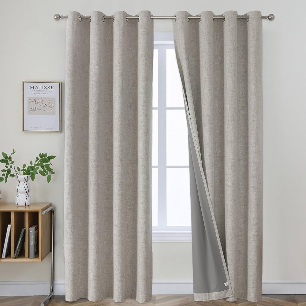 Joydeco Blackout Curtains 120 Inches Long, Extra Long Blackout Curtains for Living Room Bedroom, ... | Amazon (US)