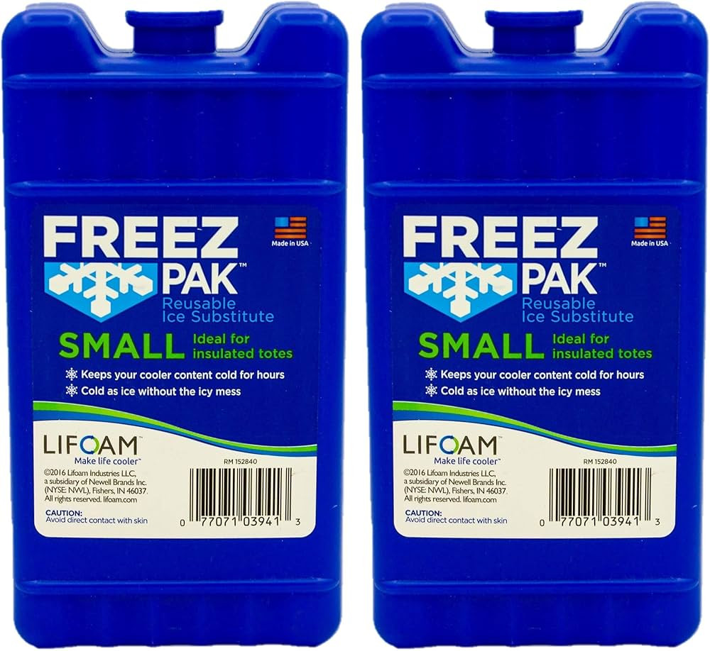 Freez Pak Reusable Ice Pack (2 Pack) Ice Packs for Lunch Bags and Coolers | Amazon (US)