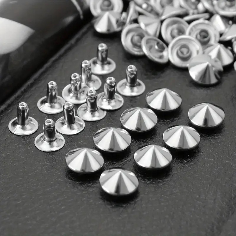 Diy Punk Rock Silvery Studs Rivets Spikes Clothes Shoes Bags - Temu | Temu Affiliate Program