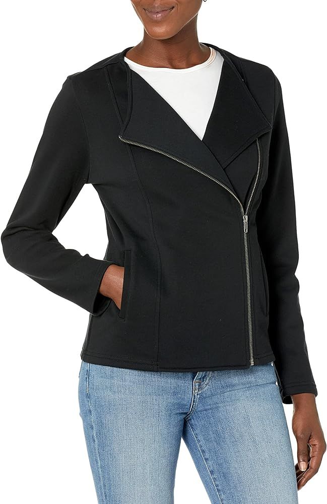 Women's @Caralynmirand Long-Sleeve Knit Moto Jacket | Amazon (US)