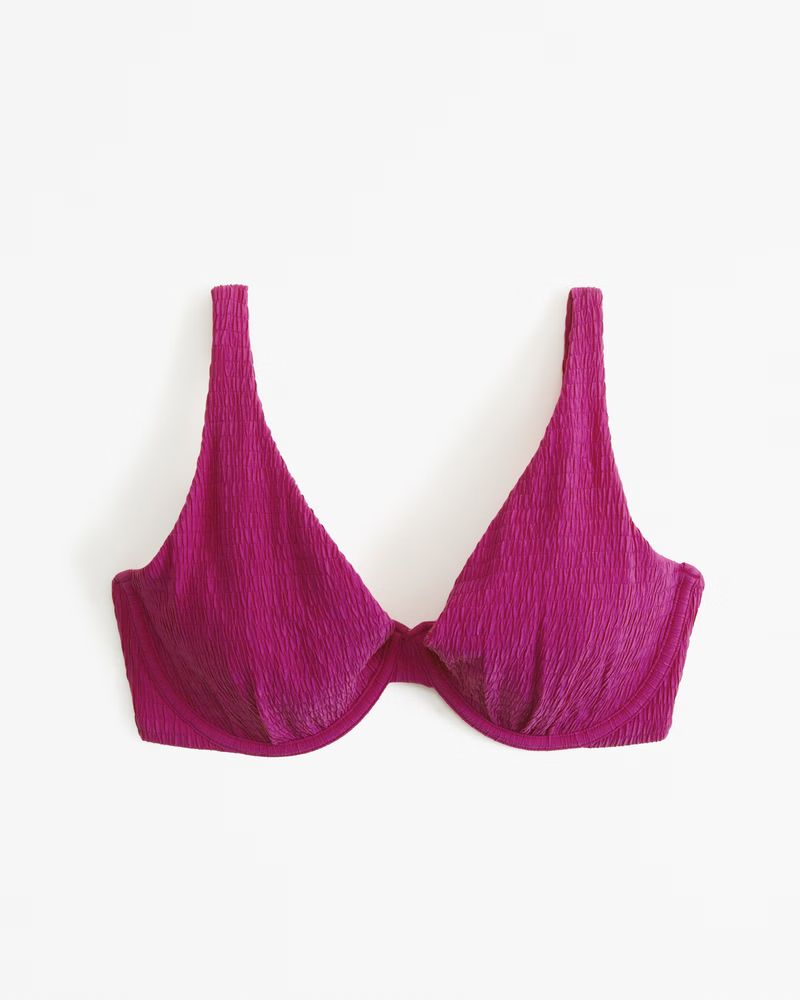 Women's Curve Love High Apex Underwire Bikini Top | Women's Swimwear | Abercrombie.com | Abercrombie & Fitch (US)