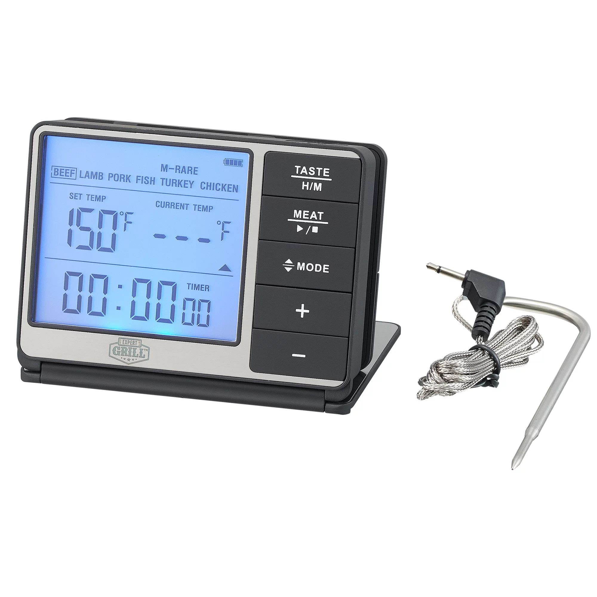 Expert Grill Deluxe Digital BBQ Grilling Meat Thermometer - Walmart.com | Walmart (US)