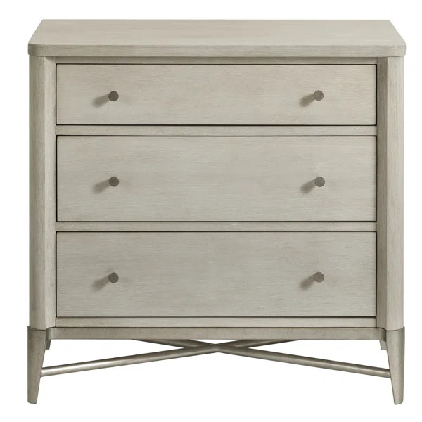 Regan 3 - Drawer Nightstand in Natural | Wayfair North America