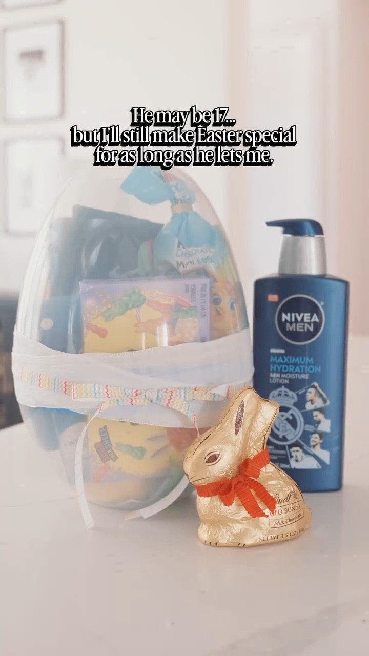 He may be 17, but I’ll never stop making holidays special for him. The baskets may look different now, but the intention is still the same. They don’t outgrow being thought of, and I’ll keep showing up in the little ways for as long as I can. One day these moments will change, so I’m soaking them in while he still lets me.

#TeenBoyMom #EasterBasketIdeas #TeenEasterBasket #BoyMomLife #FootballMom