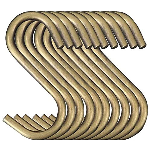 TOPIND 20 Pack 2.4in S Hooks, Heavy Duty Steel S Hanging Hooks for Kitchen, Workshop, Bathroom, Garden, Pan Pot Rack, Closet, Hanging Plants, Cups, Jeans | Amazon (US)