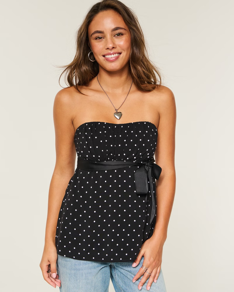 Women's Easy Strapless Babydoll Top | Women's New Arrivals | HollisterCo.com | Hollister (US)