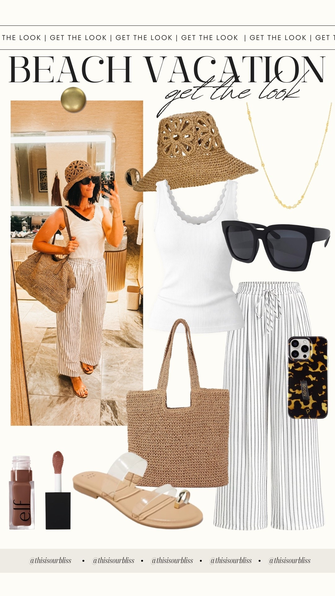 Beach / pool day perfection in Maui 🌊☀️

The exact outfit you’ll want to live in on vacation! My striped wide leg linen pants (size small) are so comfy and flattering, and paired with this scallop trim tank (size small) it’s the easiest elevated beach look.

Perfect for throwing on over a swimsuit, grabbing lunch, or heading from pool to beach 🌴

#vacationoutfit #beachstyle #amazonfashion #springbreakstyle #resortwear #beachoutfit

#LTKootd #LTKgrwm #LTKTravel