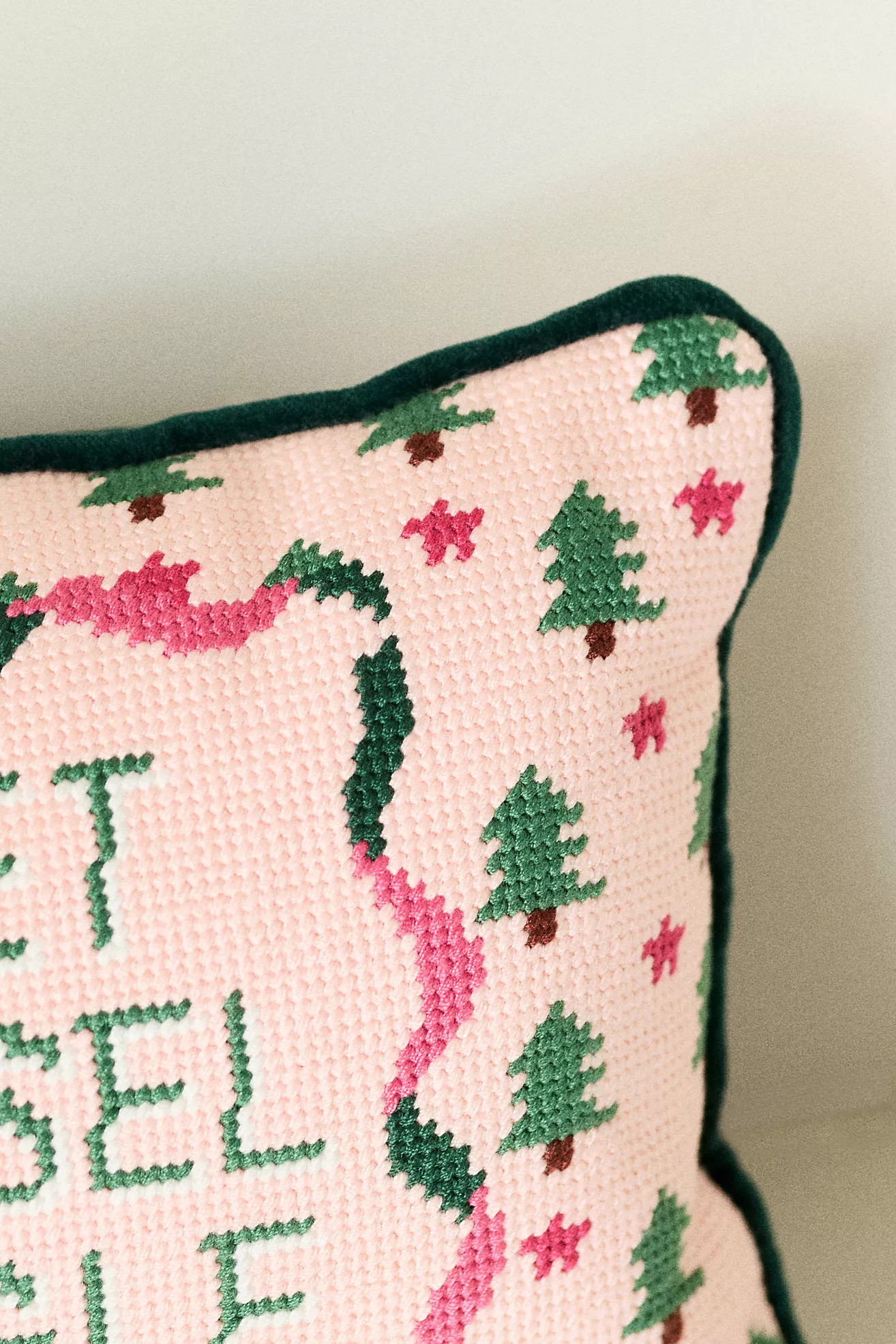Furbish Studio Holiday Petite Needlepoint Pillow | Anthropologie (US)