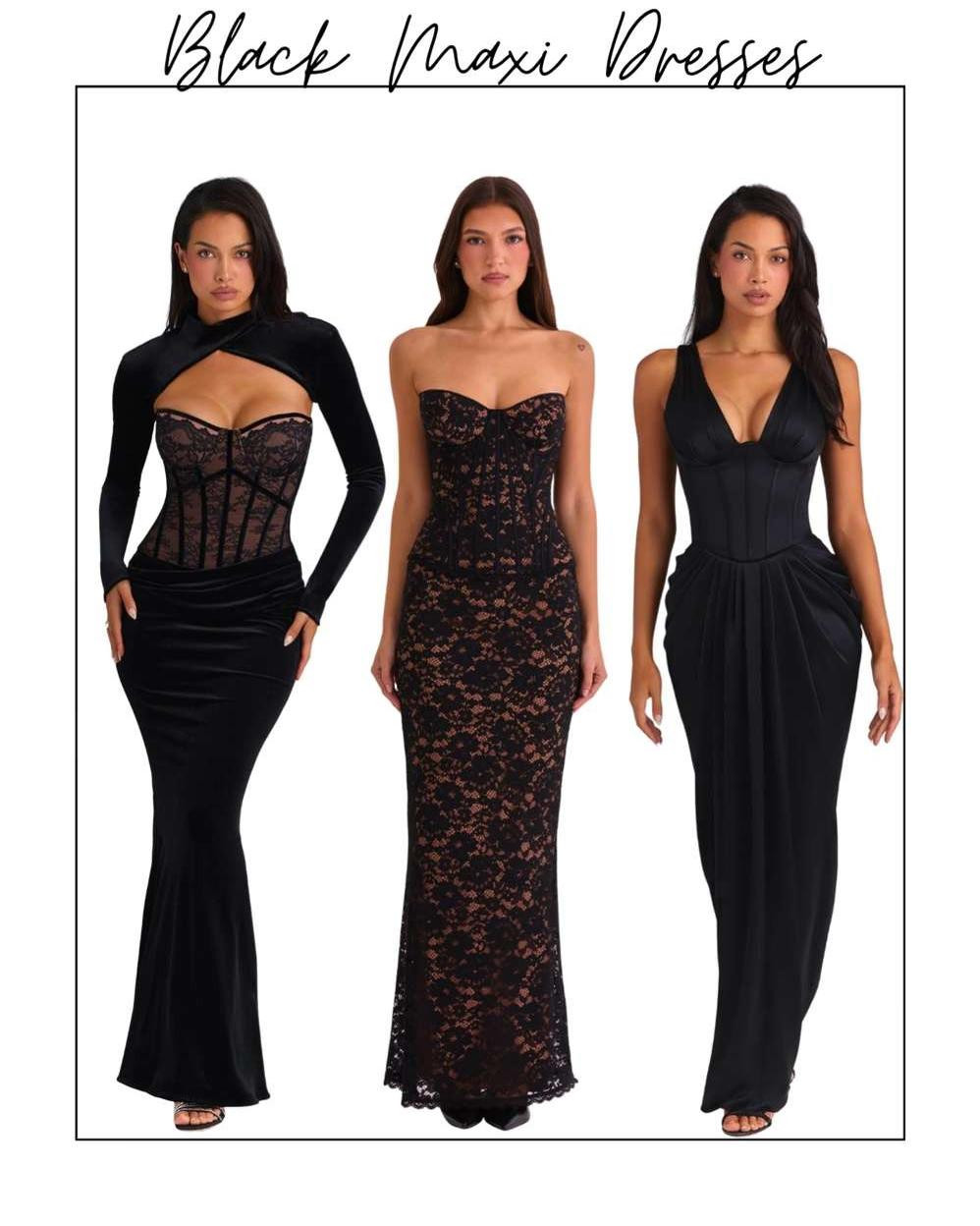 Black maxi dresses and gowns bring timeless elegance with a dramatic, polished finish 🖤 Flowing lengths and sculpted silhouettes make them perfect for formal events, evening occasions, and standout moments.
#BlackMaxiDress #BlackGown #BlackEveningDress #FormalDress #EveningGown #FloorLengthDress #OccasionDress #WeddingGuestDress 

 #LTKMidsize #LTKPetite #LTKPlusSize