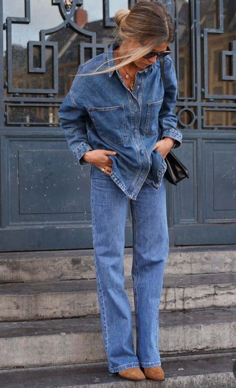 This classic denim-on-denim outfit creates an effortlessly cool everyday look that never goes out of style.
Matching jeans with a relaxed denim button-down and suede boots adds texture and gives this simple outfit a polished, timeless feel. 

 #LTKdayinmylife #LTKootd