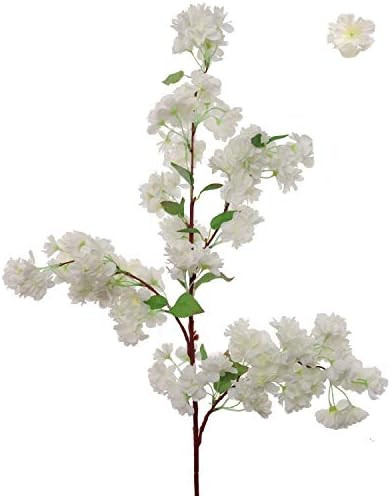 Larskilk White Cherry Blossom Flowers, Three 30 Inch White Blossom Stems, Wedding, Party, Event, ... | Amazon (US)