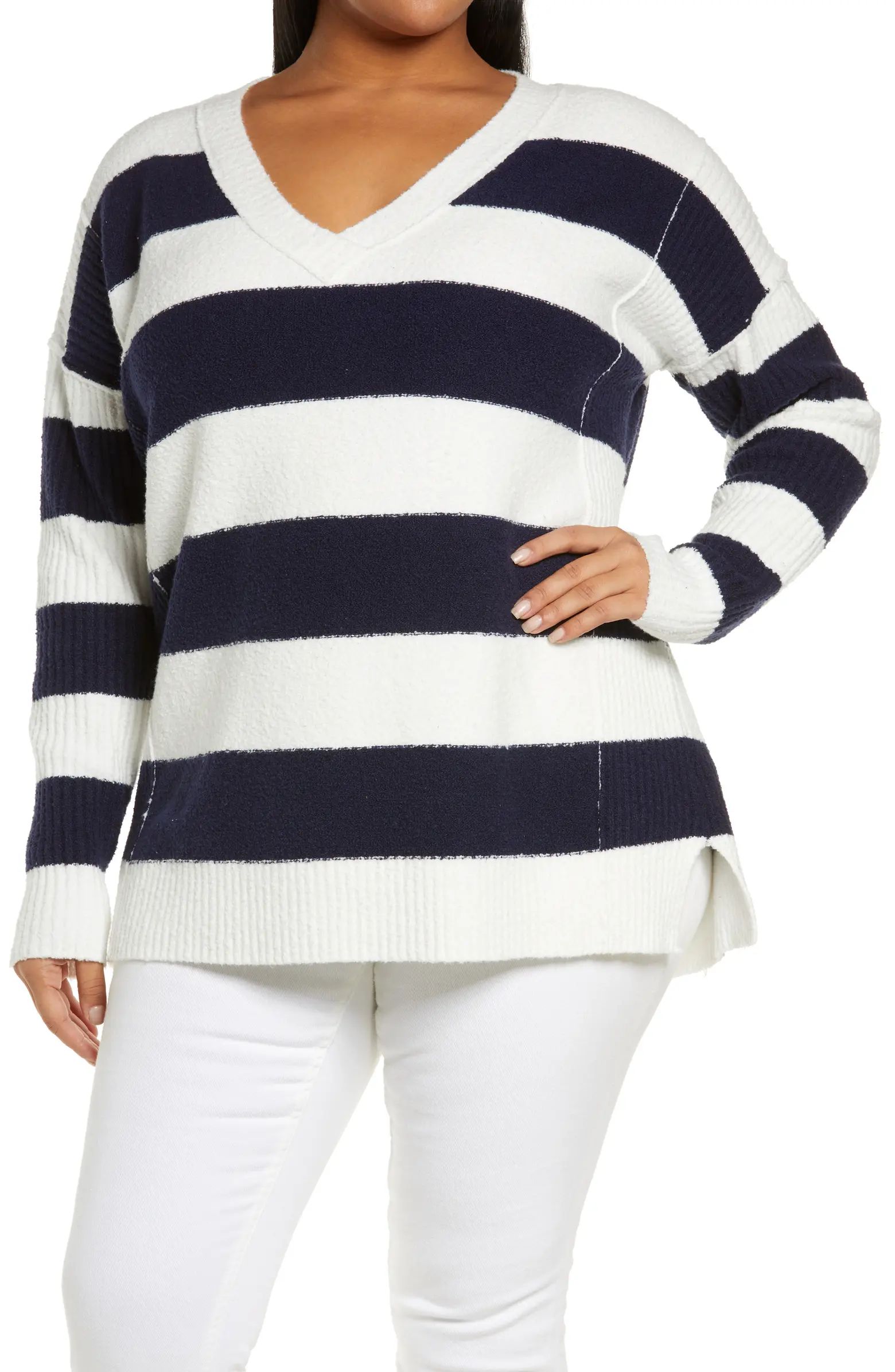 Stripe Cotton Blend SweaterCASLON® | Nordstrom
