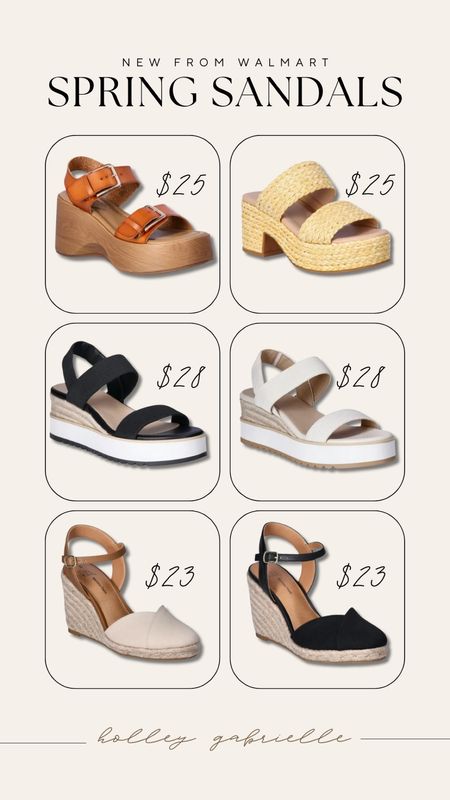 Some new spring sandal wedges on @walmart all under $30🌿🤌🏼🤎 super CUTE styles! #walmartpartner

Wedges / casual / Walmart finds / comfy / spring shoes / Holley Gabrielle / for her / chunky sandals

#LTKfindsunder50 #LTKstyletip #LTKshoecrush