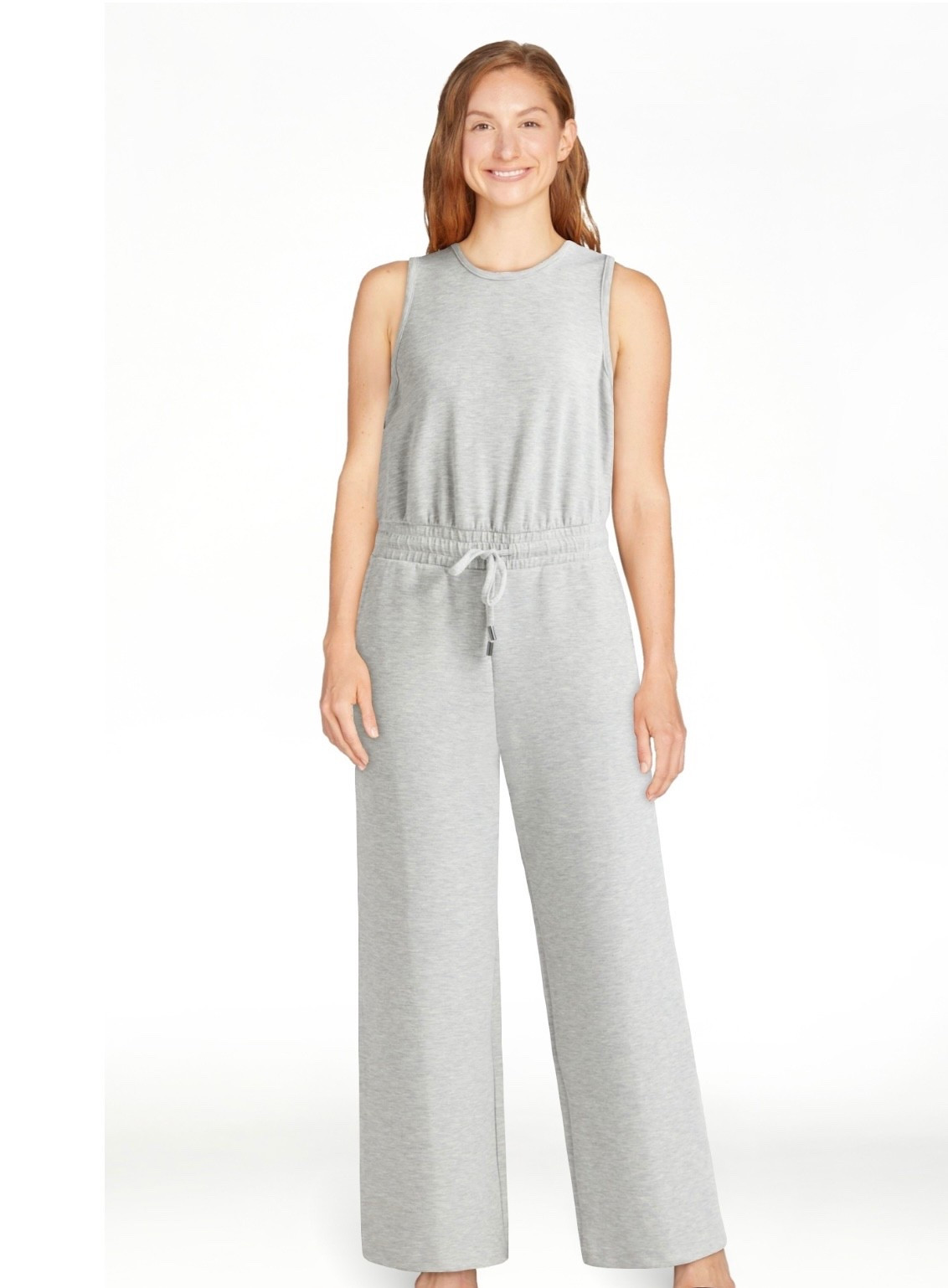 I love this jumpsuit by Scoop from Walmart! It runs true to size and is so comfortable!! 