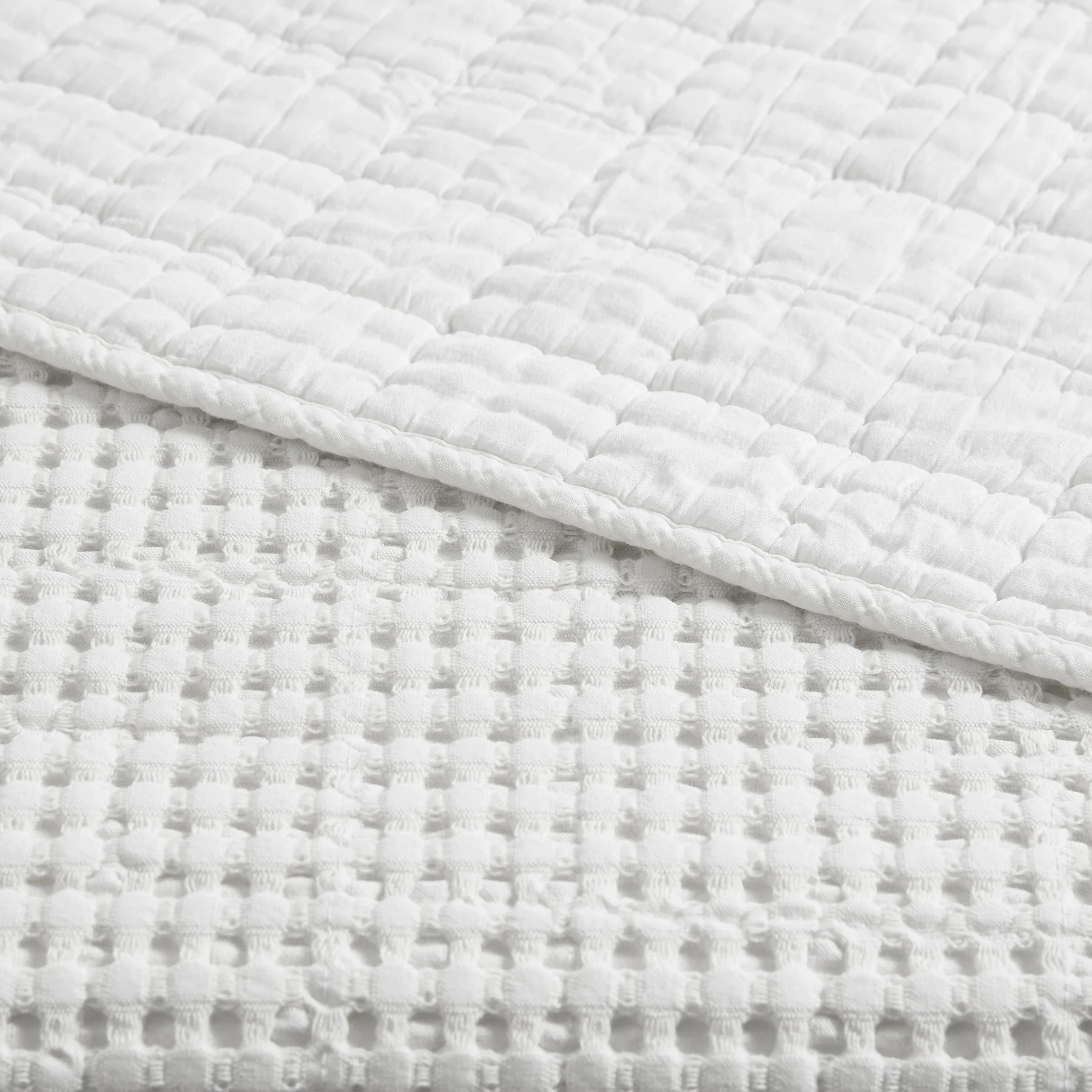 Mills Waffle Quilted Throw | Levtex Home