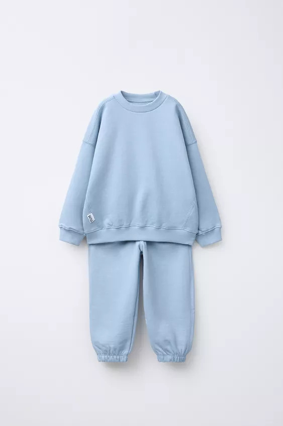 LABEL SWEATSHIRT AND JOGGER SET | Zara US