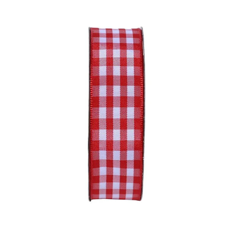 Gwen Studios 7/8" Red Gingham Ribbon, 3 Yards | Walmart (US)